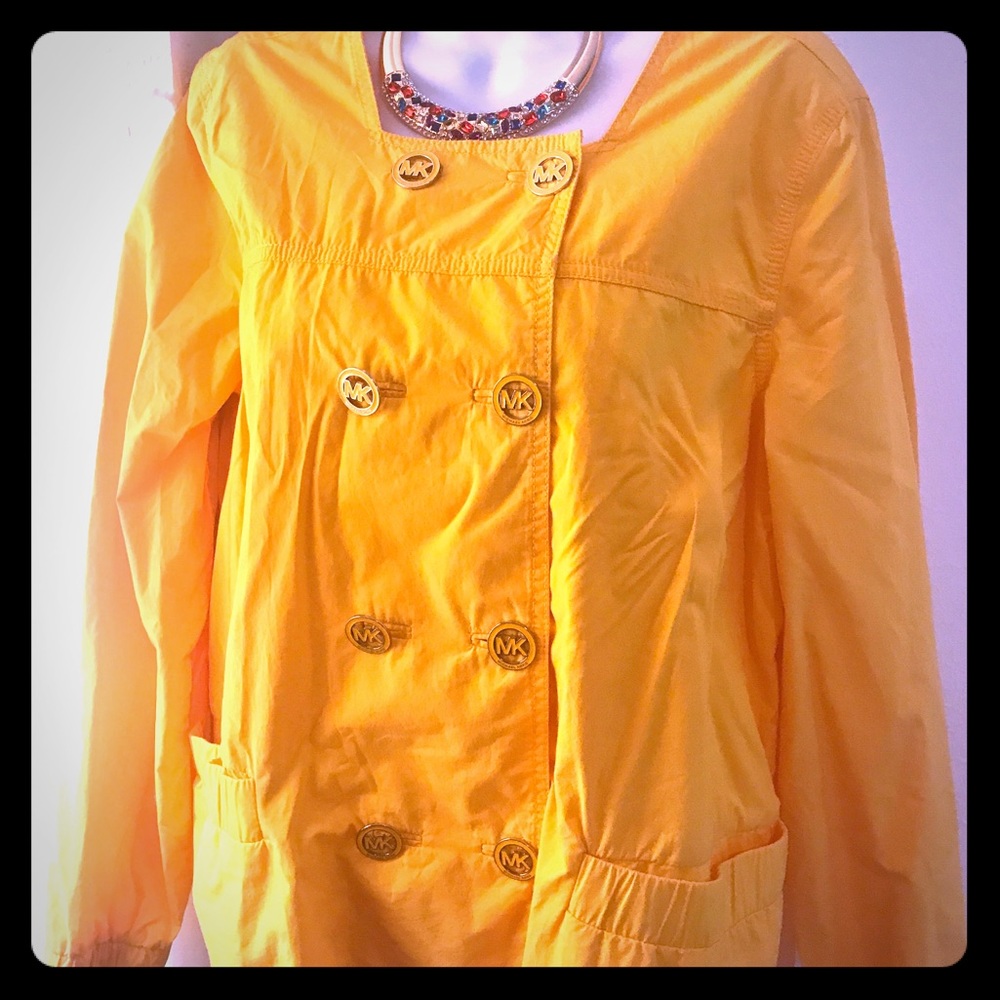 Michael Kors Hard 2 Find Yellow Signature Jacket L